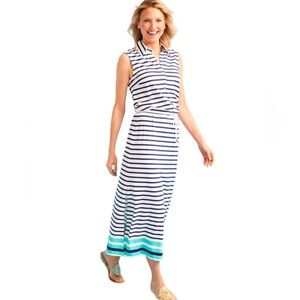 Cabana Life® x Talbots Striped Tie Waist Cover-Up - Small